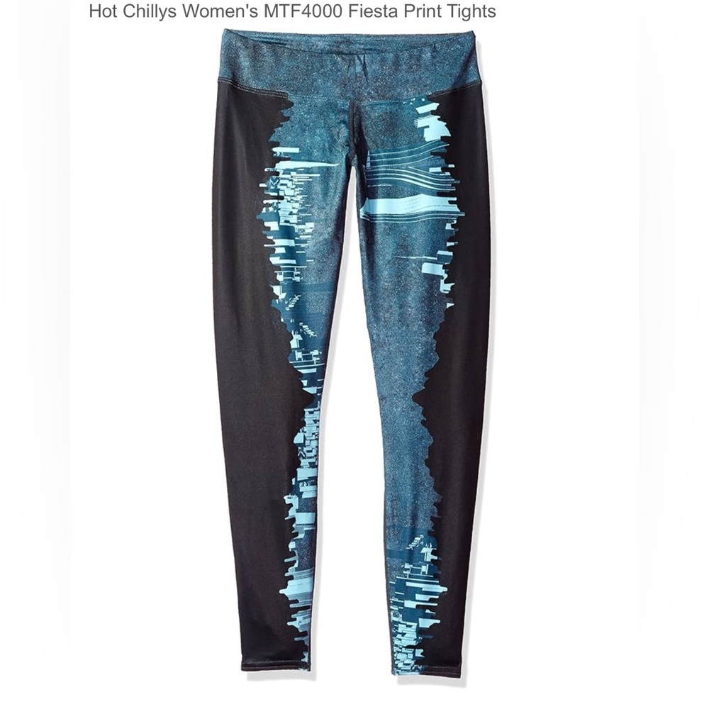 NWOT Hot Chillys Women's Fiesta Print Tights - Sz XL